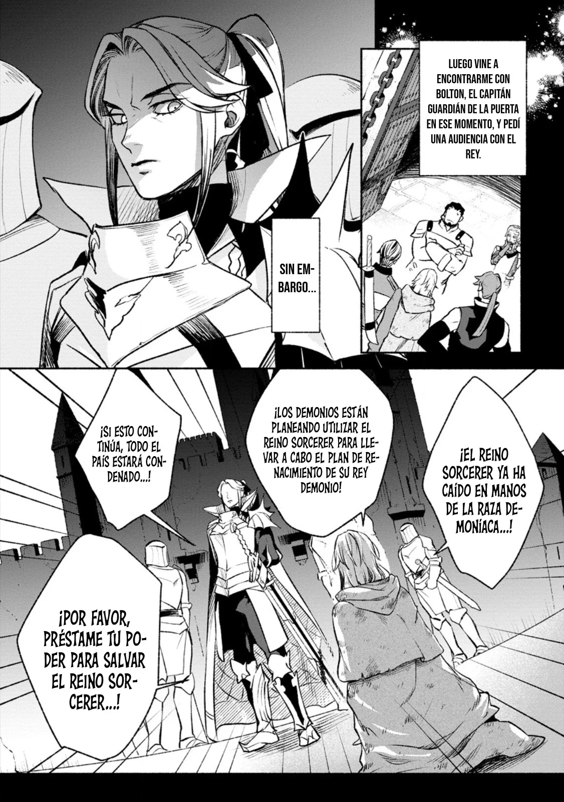 Sono Monban, Saikyou Nitsuki: Tsuihou Sareta Bougyo Ryoku 9999 no Senshi, Ou Miyako no Monban Toshite Musou Suru Capítulo 28 - Page 5