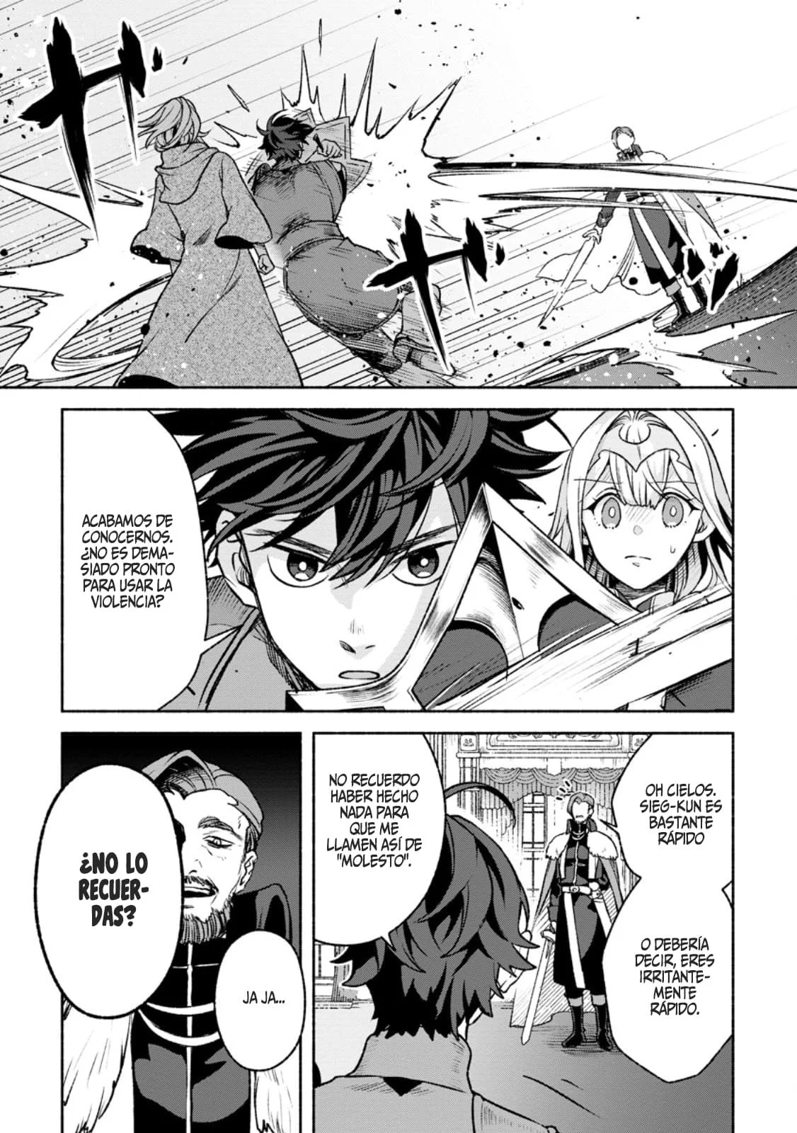 Sono Monban, Saikyou Nitsuki: Tsuihou Sareta Bougyo Ryoku 9999 no Senshi, Ou Miyako no Monban Toshite Musou Suru Capítulo 29 - Page 18