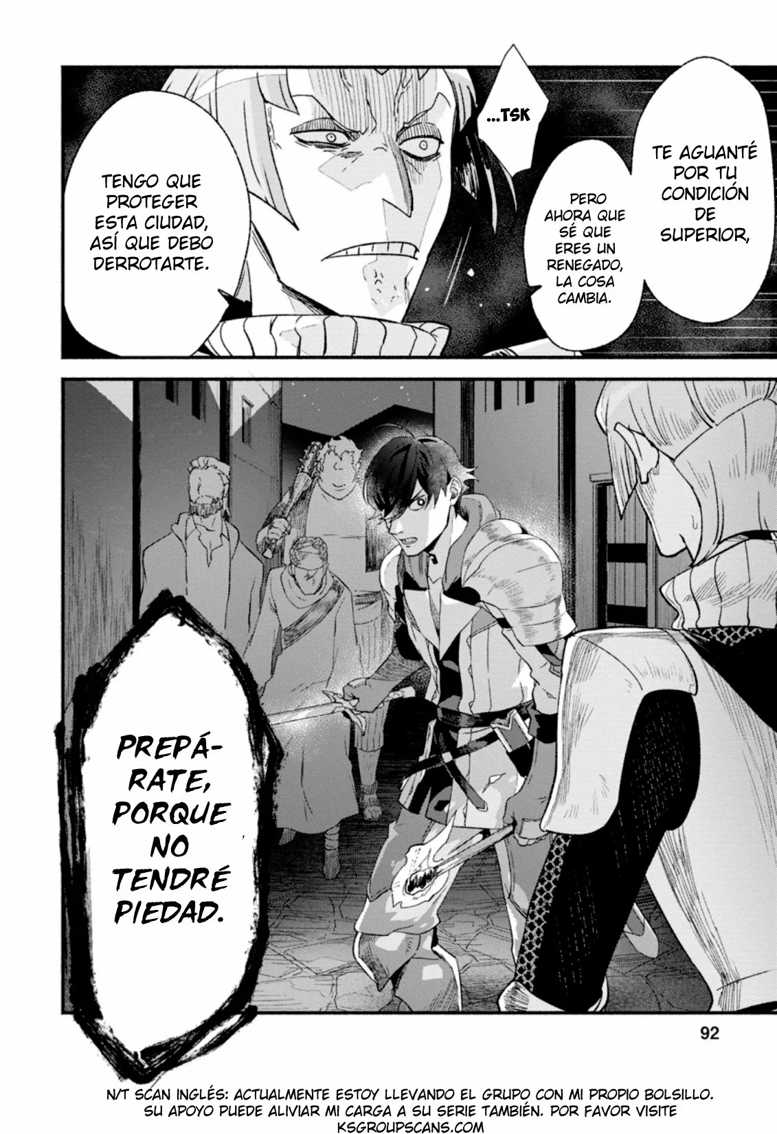 Sono Monban, Saikyou Nitsuki: Tsuihou Sareta Bougyo Ryoku 9999 no Senshi, Ou Miyako no Monban Toshite Musou Suru Capítulo 3.2 - Page 25