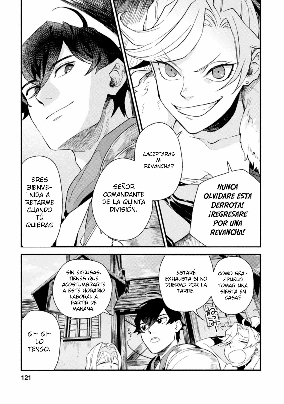 Sono Monban, Saikyou Nitsuki: Tsuihou Sareta Bougyo Ryoku 9999 no Senshi, Ou Miyako no Monban Toshite Musou Suru Capítulo 4 - Page 34