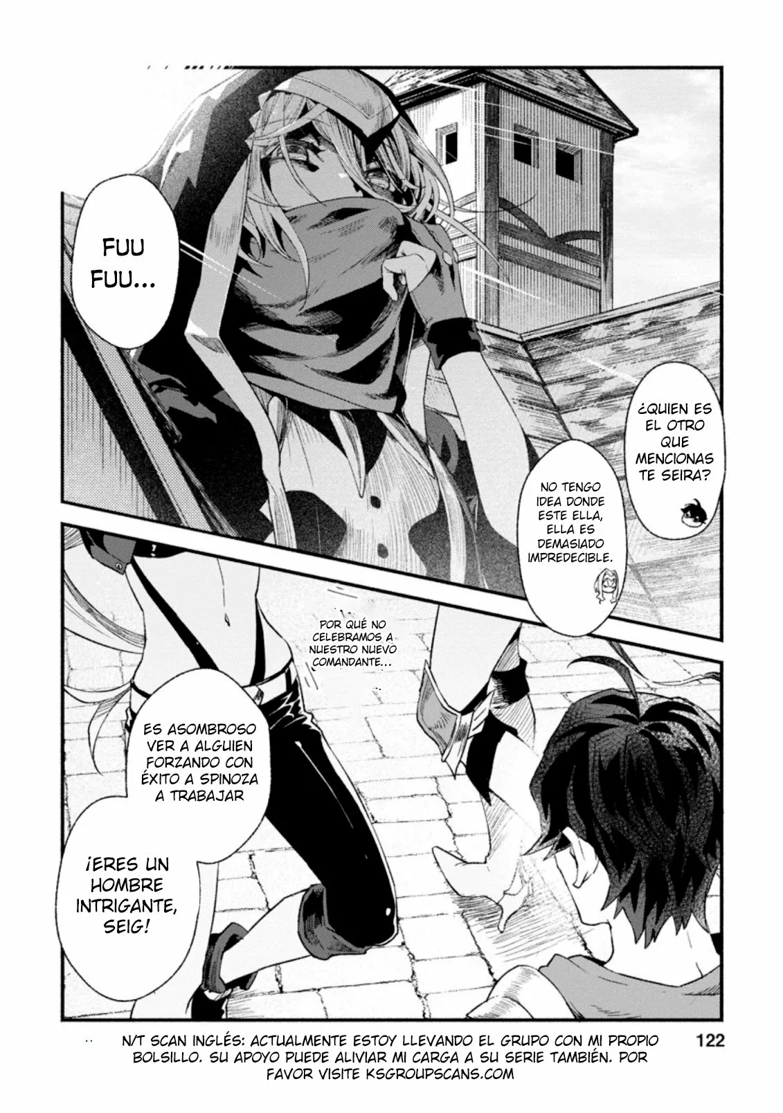 Sono Monban, Saikyou Nitsuki: Tsuihou Sareta Bougyo Ryoku 9999 no Senshi, Ou Miyako no Monban Toshite Musou Suru Capítulo 4 - Page 35
