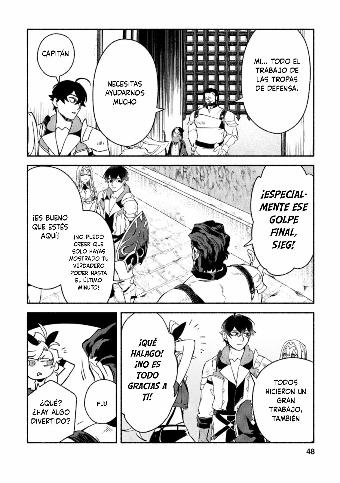 Sono Monban, Saikyou Nitsuki: Tsuihou Sareta Bougyo Ryoku 9999 no Senshi, Ou Miyako no Monban Toshite Musou Suru Capítulo 7.2 - Page 11