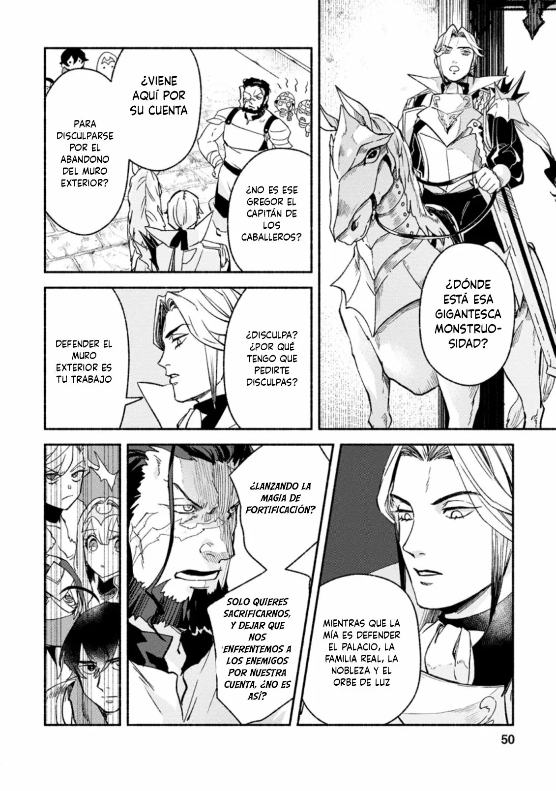 Sono Monban, Saikyou Nitsuki: Tsuihou Sareta Bougyo Ryoku 9999 no Senshi, Ou Miyako no Monban Toshite Musou Suru Capítulo 7.2 - Page 13