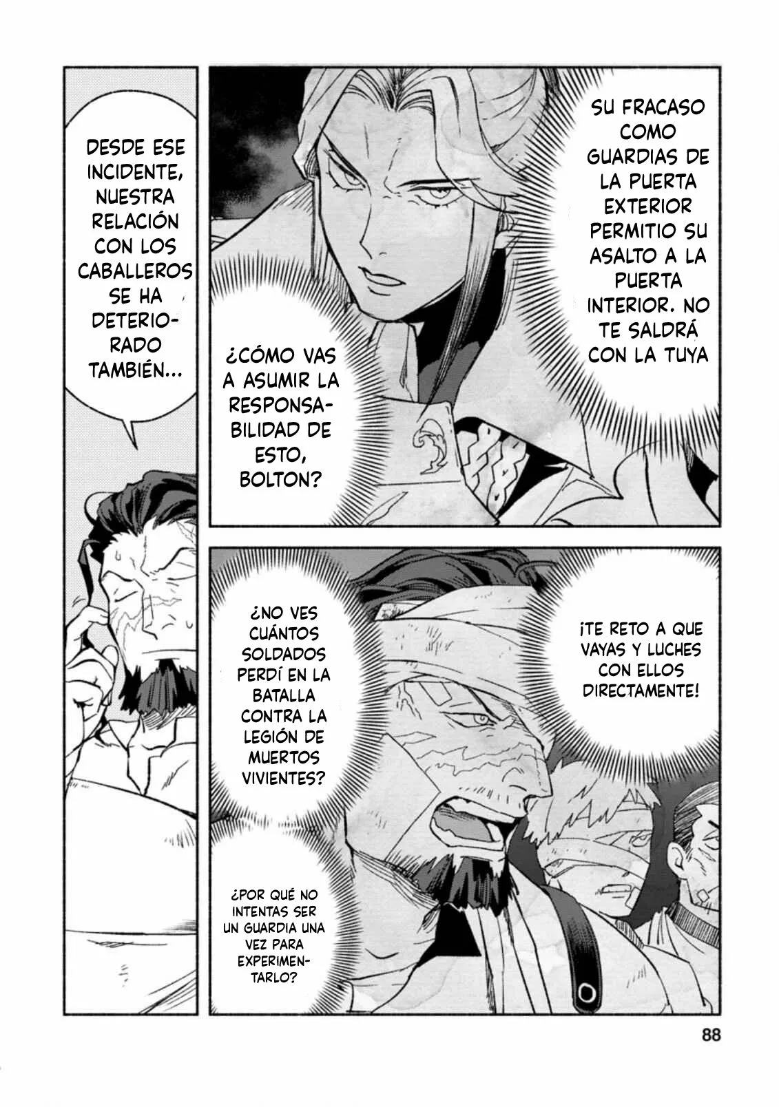 Sono Monban, Saikyou Nitsuki: Tsuihou Sareta Bougyo Ryoku 9999 no Senshi, Ou Miyako no Monban Toshite Musou Suru Capítulo 8 - Page 32