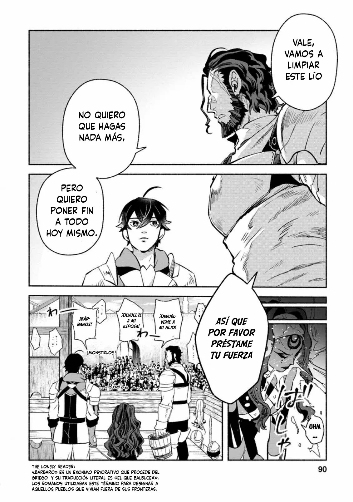 Sono Monban, Saikyou Nitsuki: Tsuihou Sareta Bougyo Ryoku 9999 no Senshi, Ou Miyako no Monban Toshite Musou Suru Capítulo 8 - Page 34
