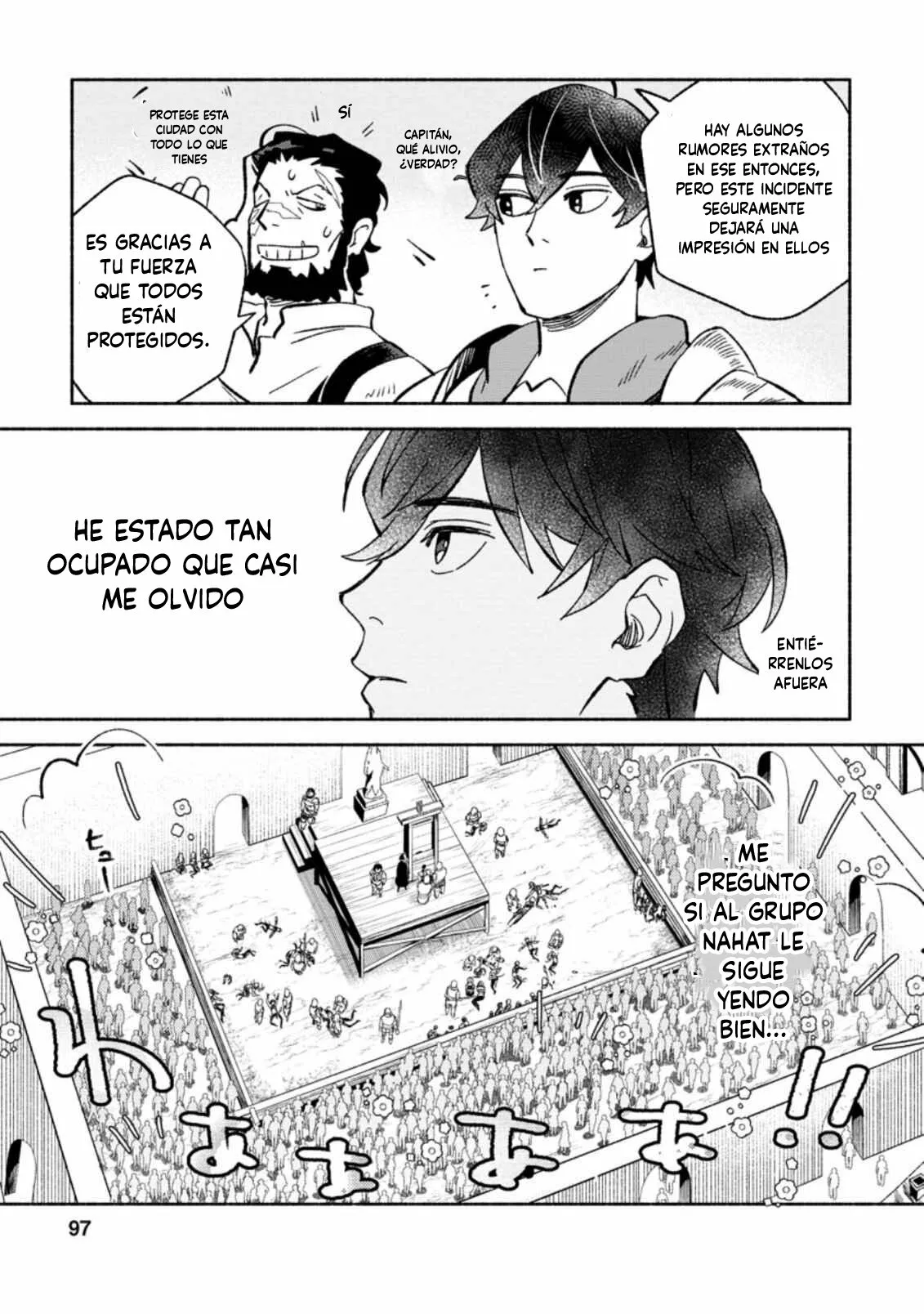 Sono Monban, Saikyou Nitsuki: Tsuihou Sareta Bougyo Ryoku 9999 no Senshi, Ou Miyako no Monban Toshite Musou Suru Capítulo 8 - Page 41