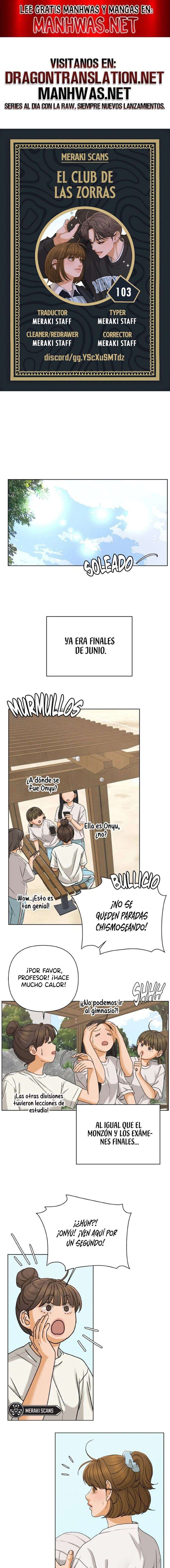 El club de las Zorras Audaces Capítulo 103 - Page 1
