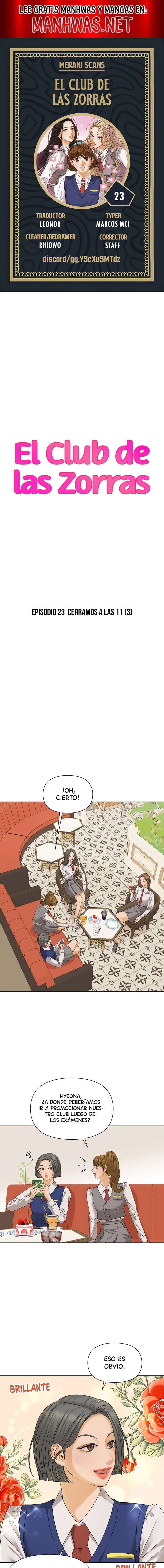 El club de las Zorras Audaces Capítulo 23 - Page 1