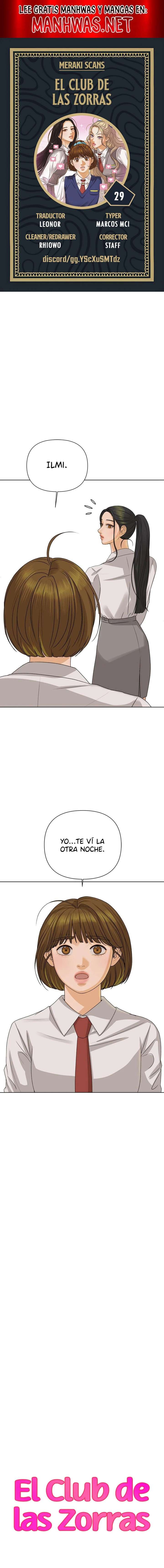El club de las Zorras Audaces Capítulo 29 - Page 1