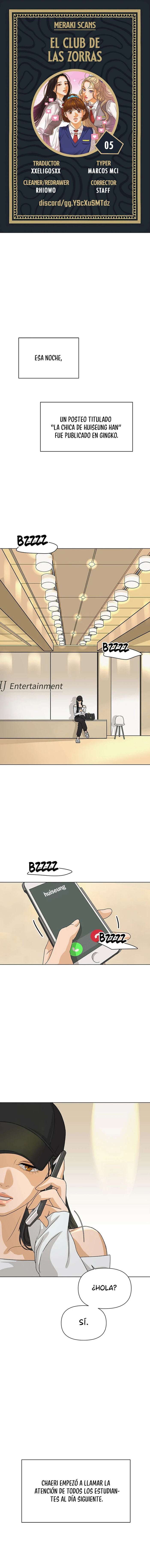 El club de las Zorras Audaces Capítulo 5 - Page 1