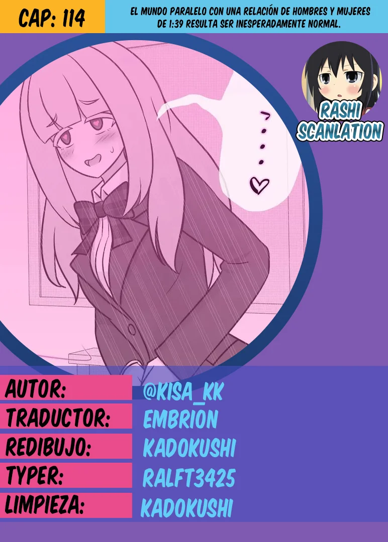 Danjohi 1:39 No Heikou Sekai Wa Omoi No Hoka Futsuu Capítulo 114 - Page 1
