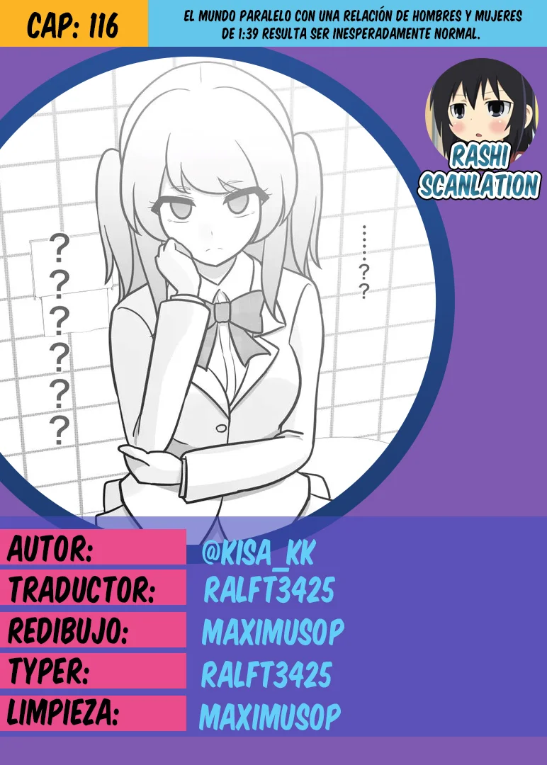 Danjohi 1:39 No Heikou Sekai Wa Omoi No Hoka Futsuu Capítulo 116 - Page 1