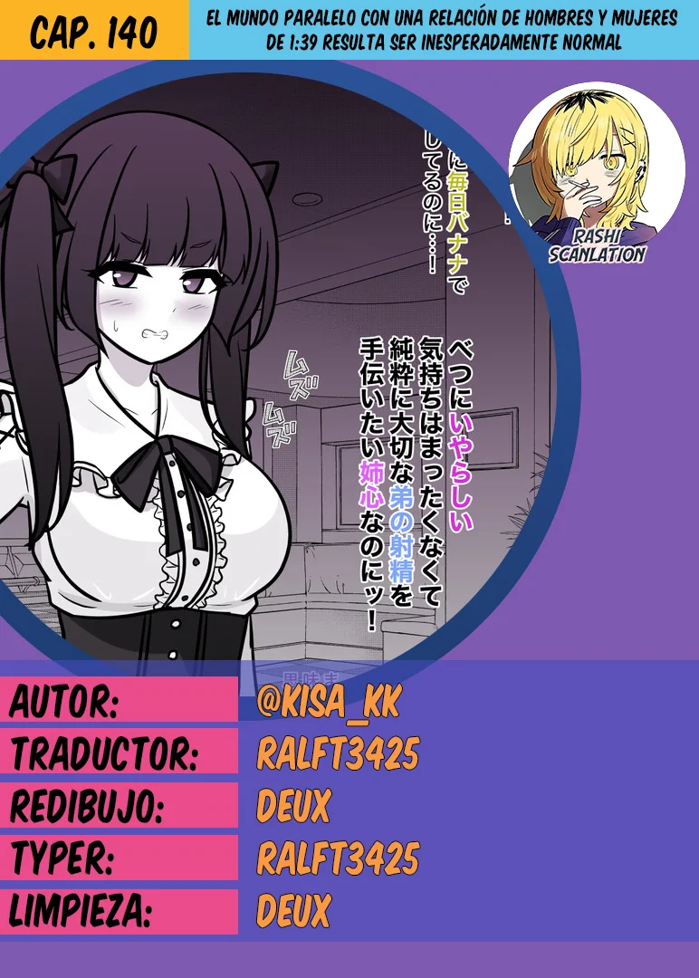 Danjohi 1:39 No Heikou Sekai Wa Omoi No Hoka Futsuu Capítulo 140 - Page 1