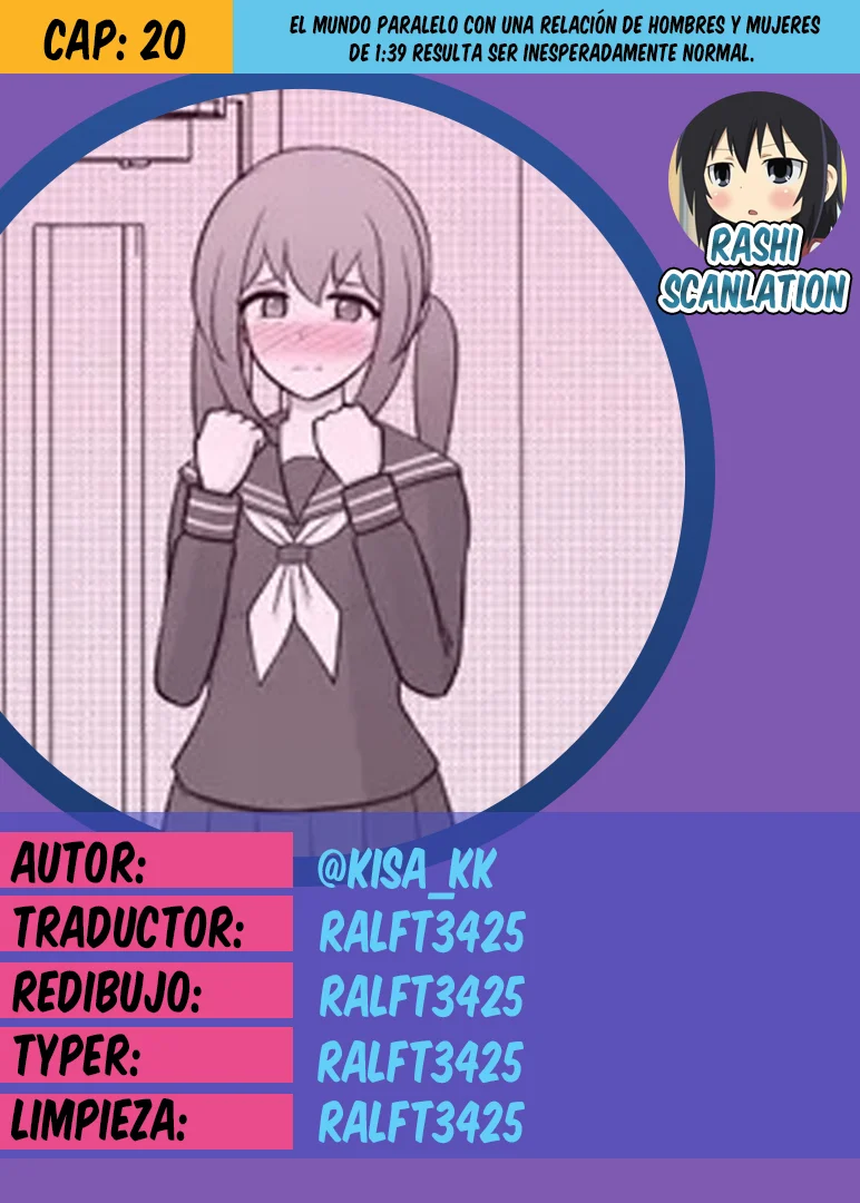 Danjohi 1:39 No Heikou Sekai Wa Omoi No Hoka Futsuu Capítulo 20 - Page 1