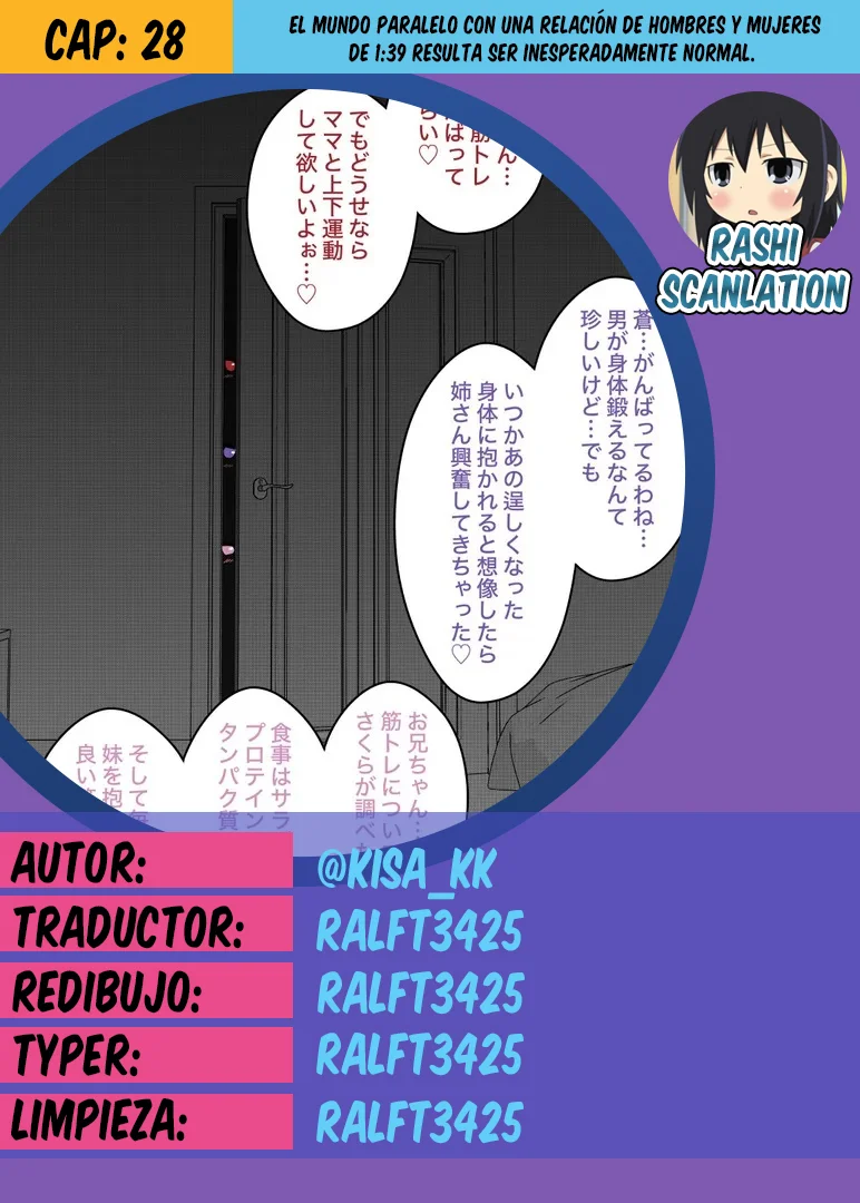 Danjohi 1:39 No Heikou Sekai Wa Omoi No Hoka Futsuu Capítulo 28 - Page 1