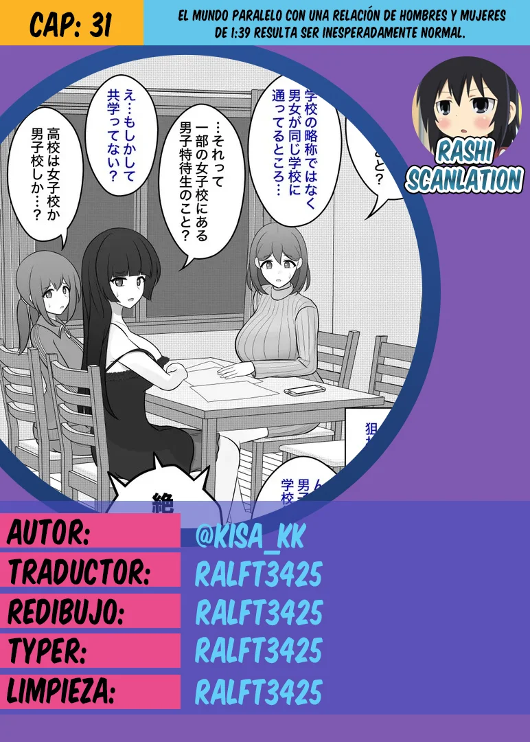 Danjohi 1:39 No Heikou Sekai Wa Omoi No Hoka Futsuu Capítulo 31 - Page 1