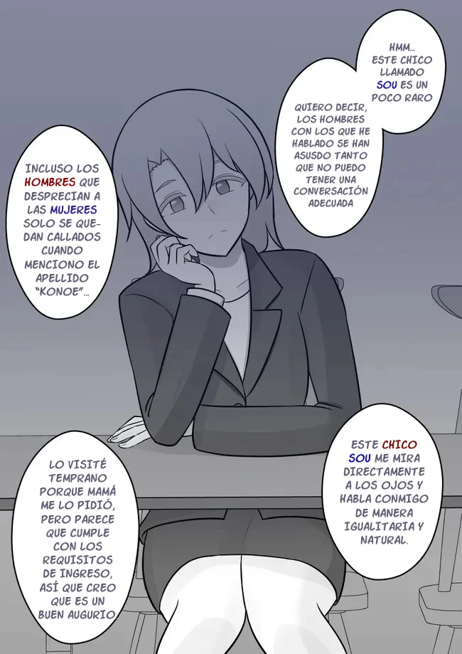 Danjohi 1:39 No Heikou Sekai Wa Omoi No Hoka Futsuu Capítulo 40 - Page 3