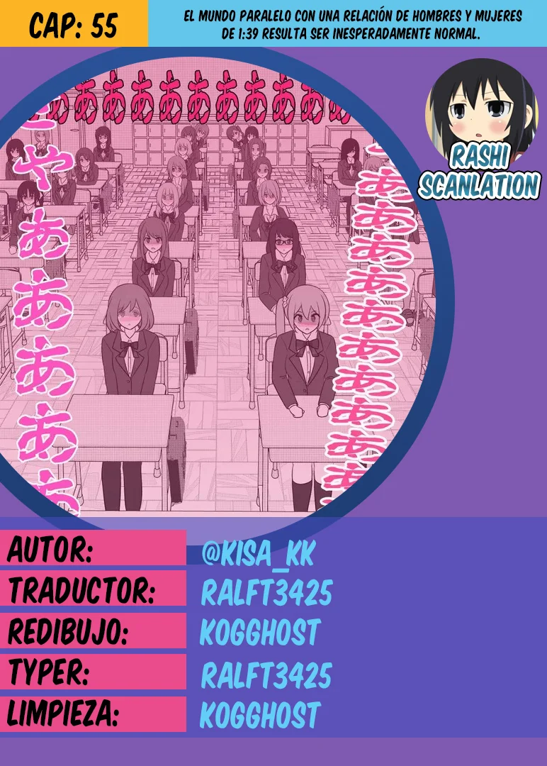Danjohi 1:39 No Heikou Sekai Wa Omoi No Hoka Futsuu Capítulo 55 - Page 1