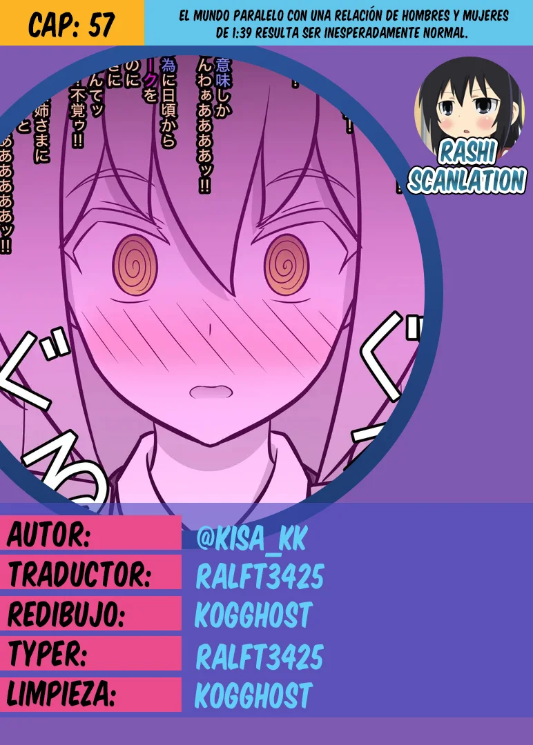 Danjohi 1:39 No Heikou Sekai Wa Omoi No Hoka Futsuu Capítulo 57 - Page 1
