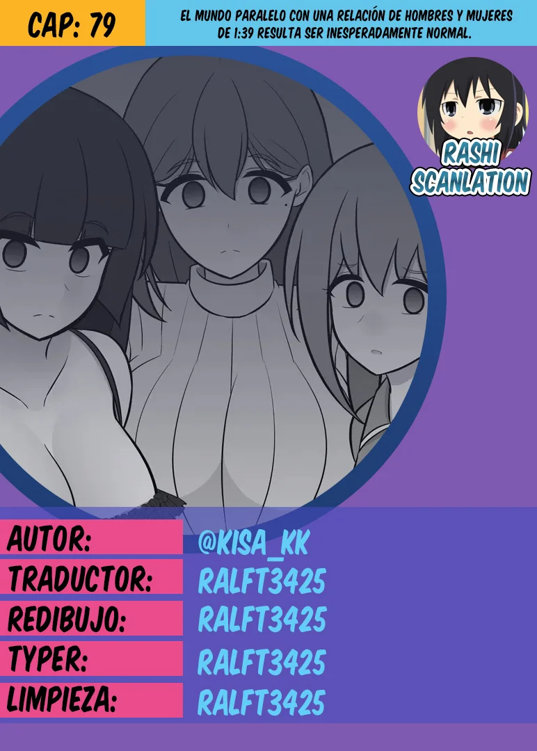 Danjohi 1:39 No Heikou Sekai Wa Omoi No Hoka Futsuu Capítulo 79 - Page 1