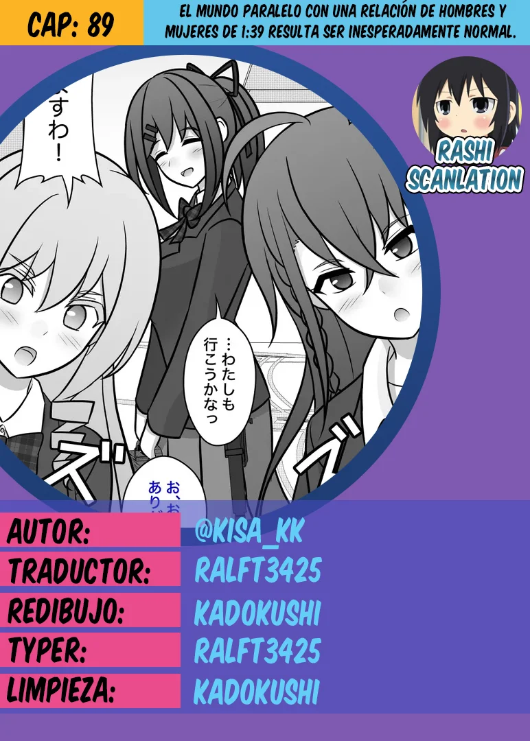 Danjohi 1:39 No Heikou Sekai Wa Omoi No Hoka Futsuu Capítulo 89 - Page 1