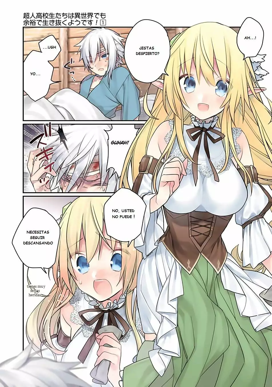 Choujin Koukousei-tachi wa Isekai demo Yoyuu de Ikinuku you desu Capítulo 2 - Page 1