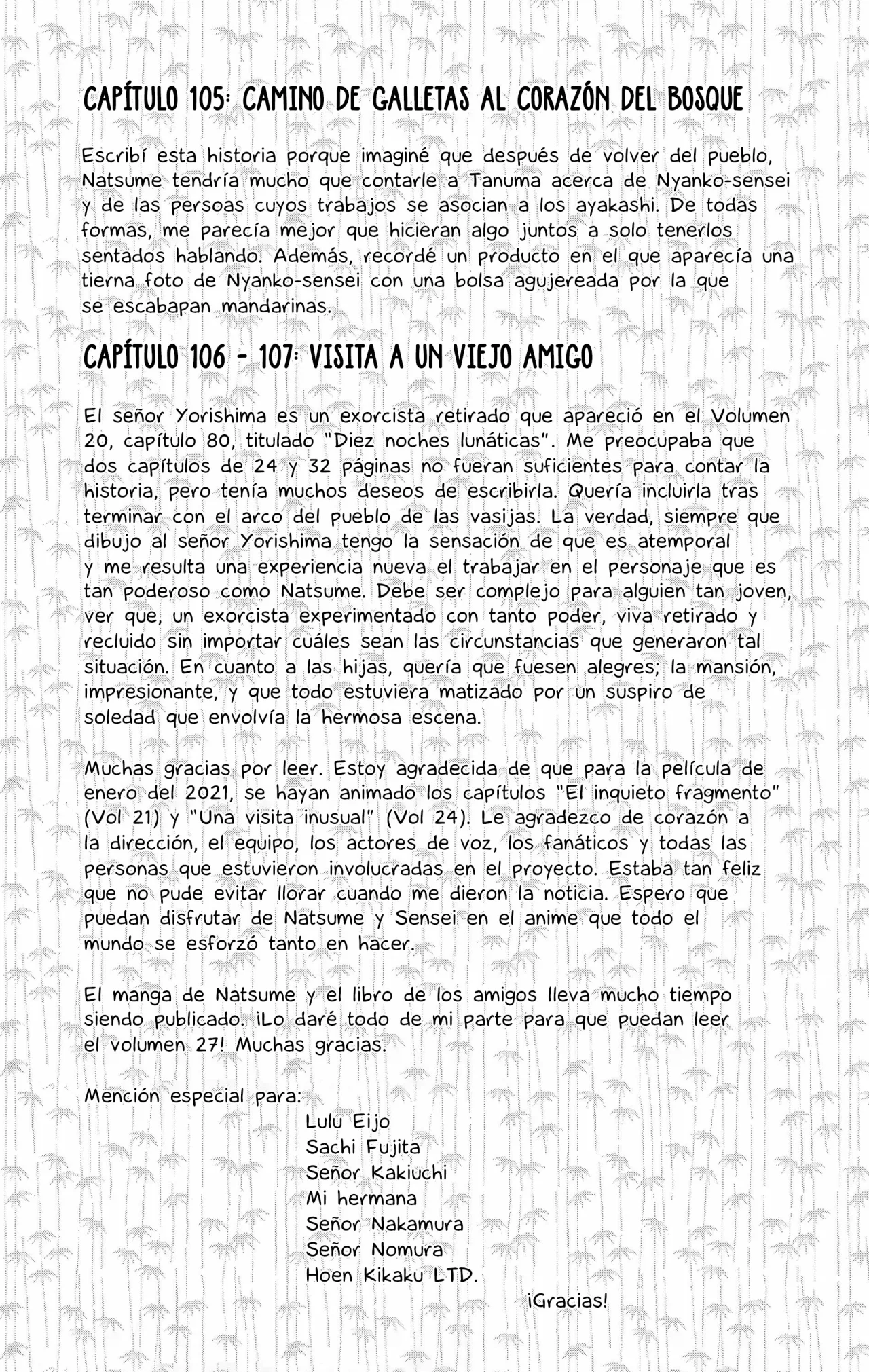 Natsume Yuujinchou Capítulo 107 - Page 37