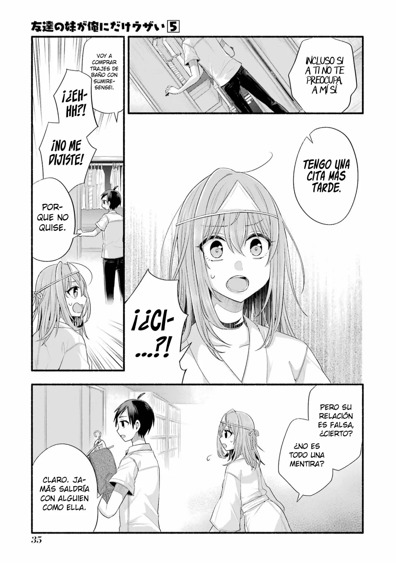 Tomodachi no Imouto ga Ore ni Dake Uzai Capítulo 21 - Page 35