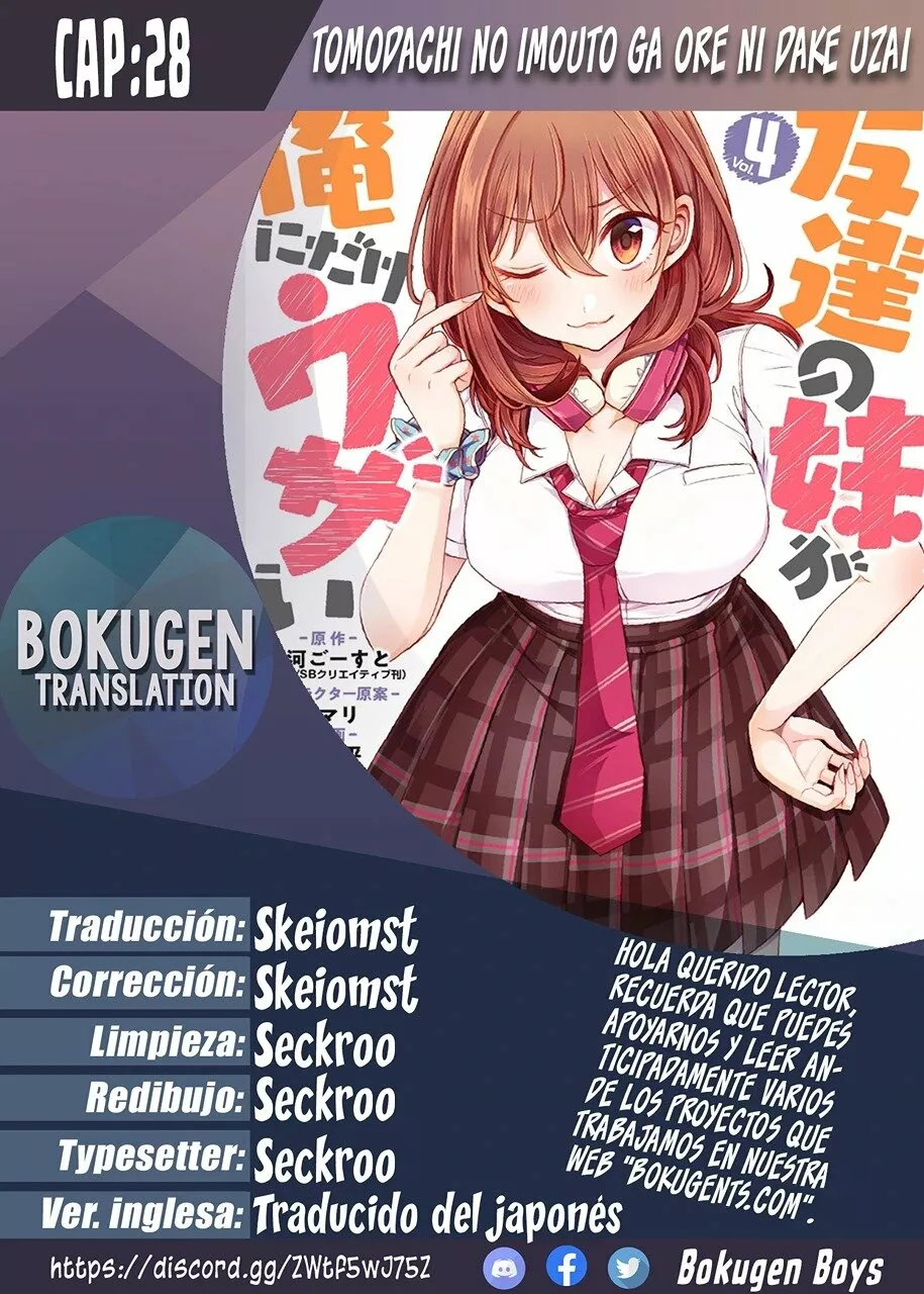Tomodachi no Imouto ga Ore ni Dake Uzai Capítulo 28 - Page 1
