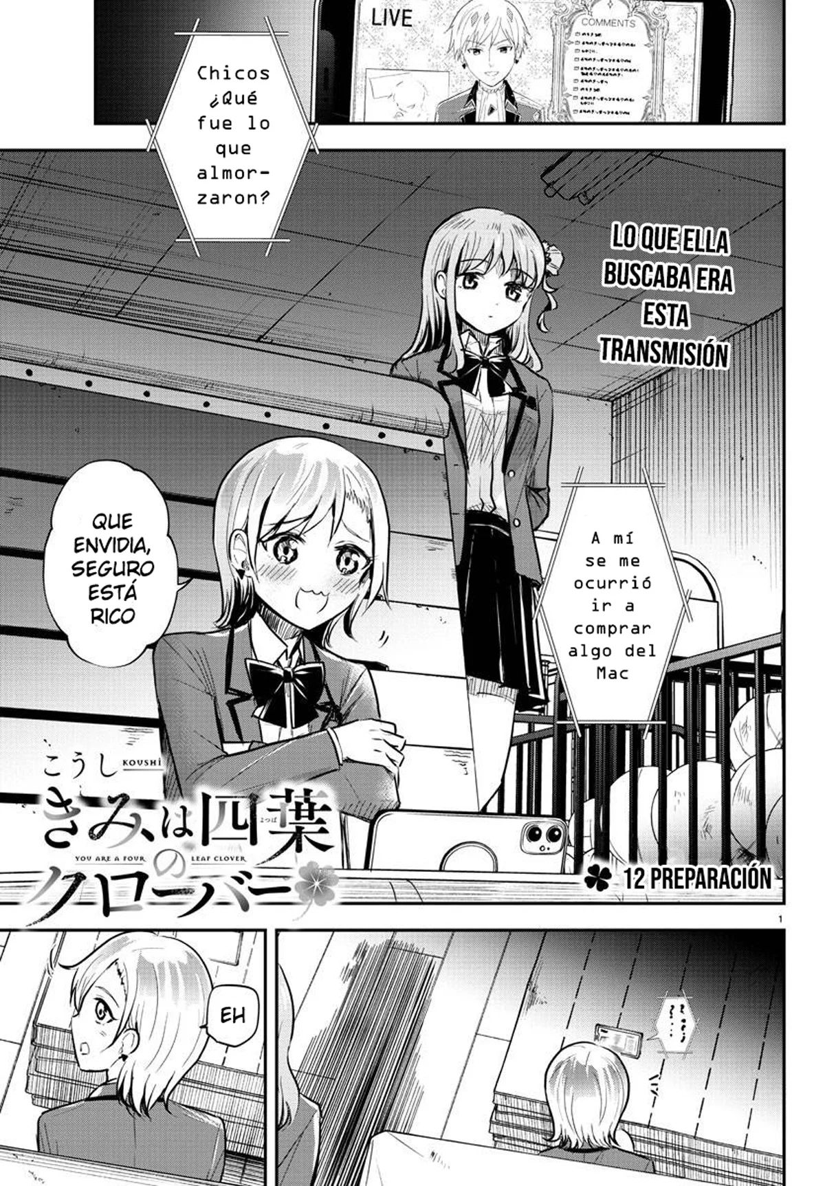 Kimi wa Yotsuba no Clover Capítulo 12 - Page 1