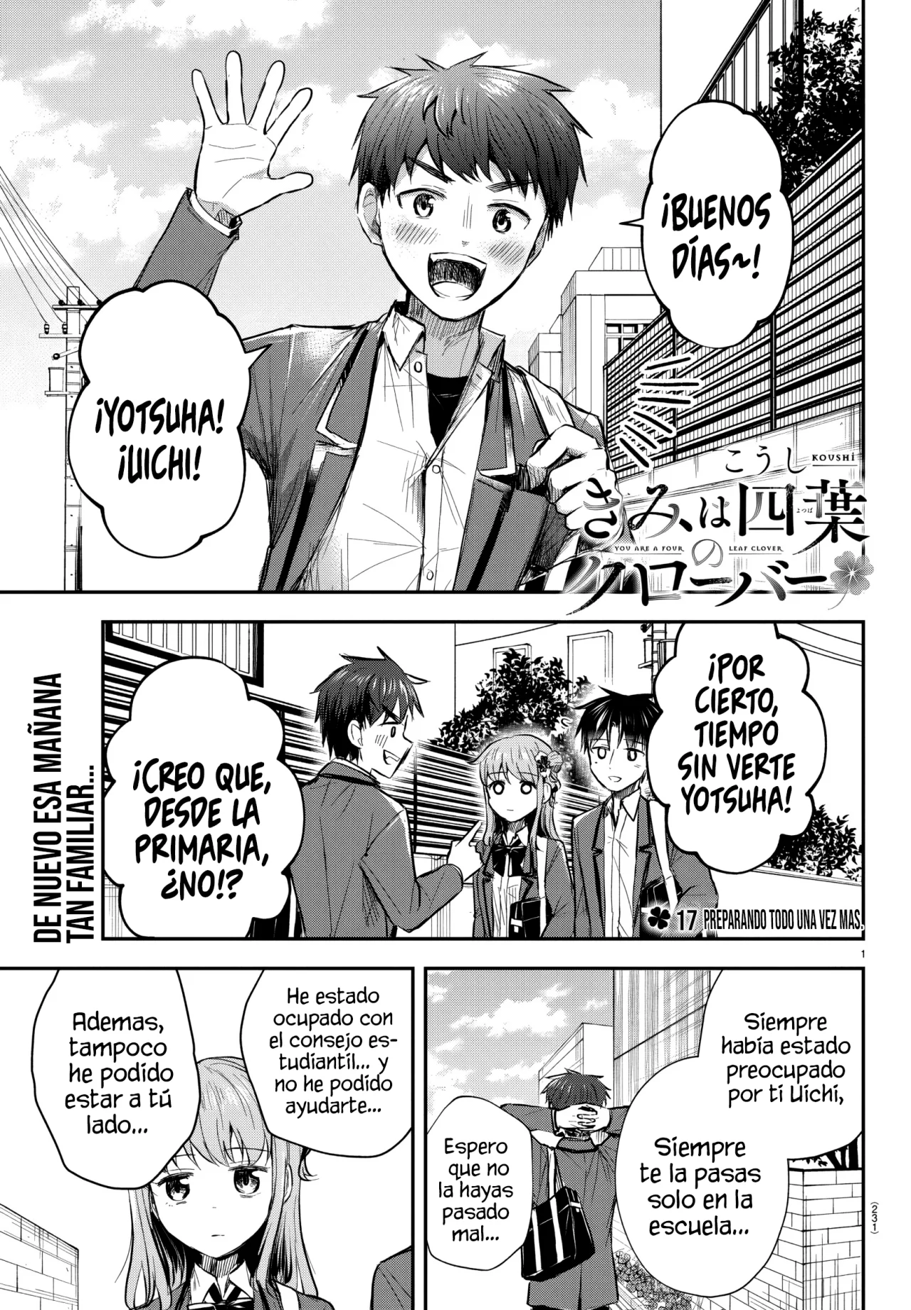 Kimi wa Yotsuba no Clover Capítulo 17 - Page 3