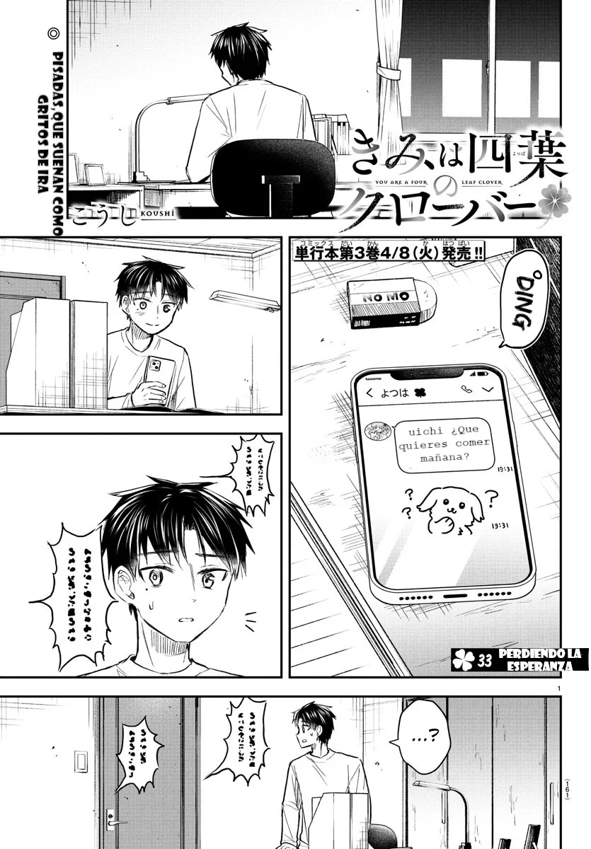 Kimi wa Yotsuba no Clover Capítulo 33 - Page 1