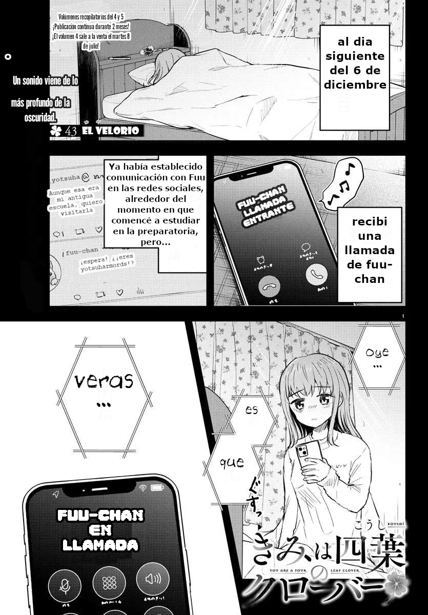 Kimi wa Yotsuba no Clover Capítulo 43 - Page 1