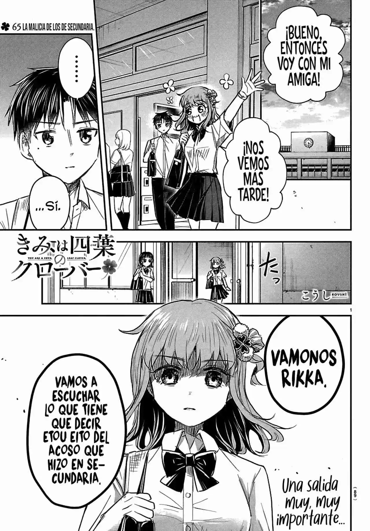 Kimi wa Yotsuba no Clover Capítulo 65 - Page 4