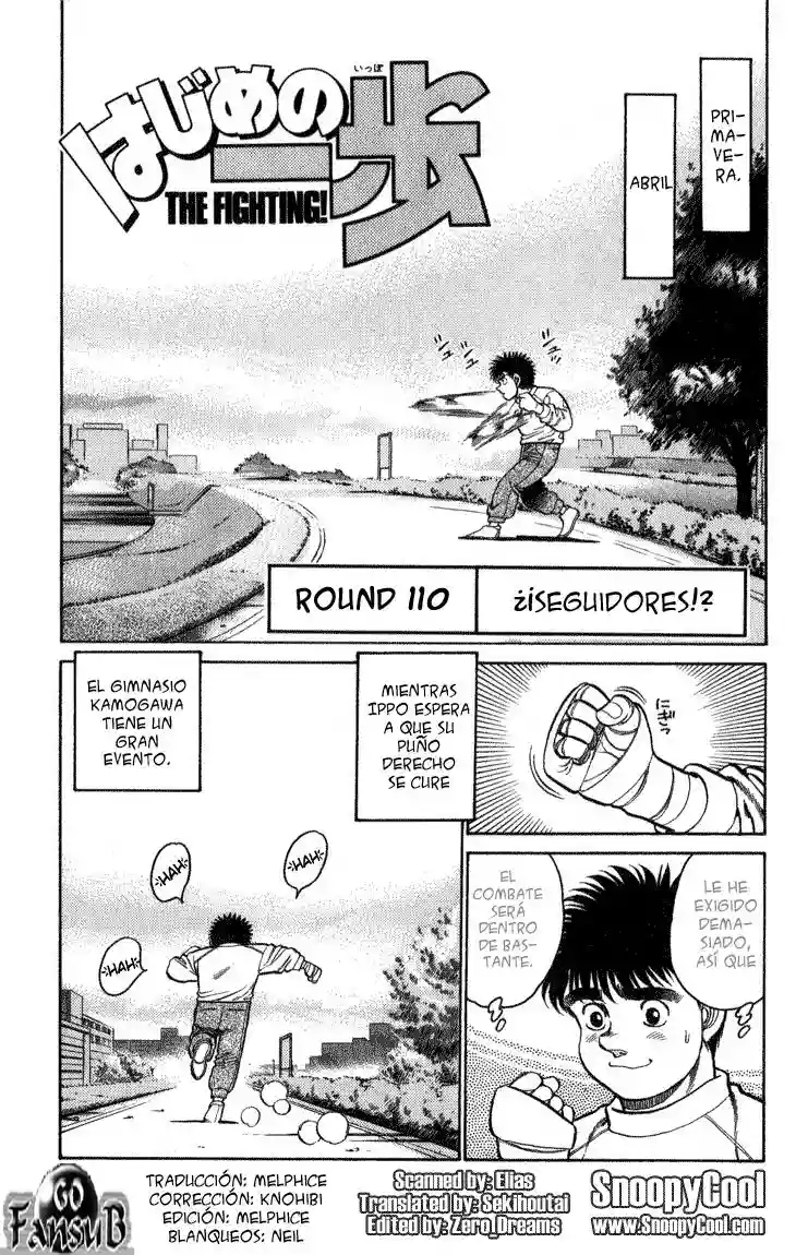 Hajime no Ippo Capítulo 110 - Page 1