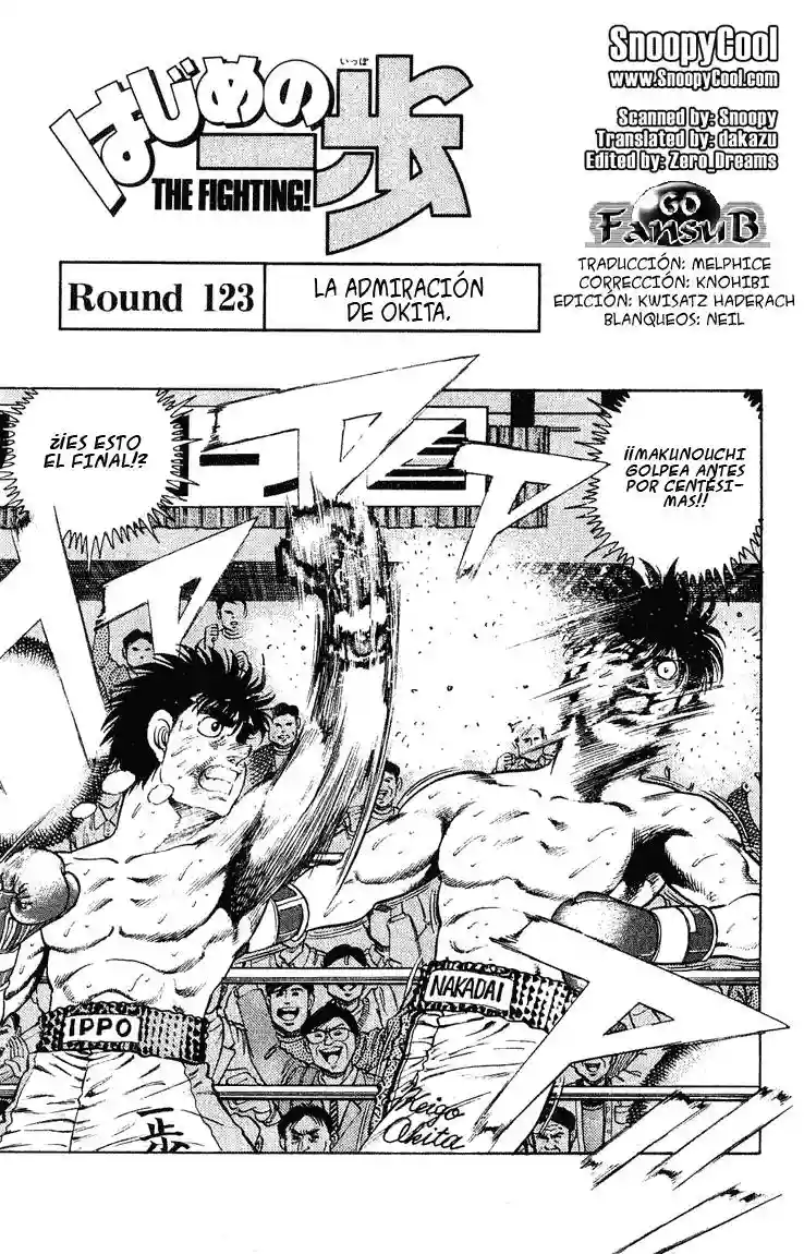 Hajime no Ippo Capítulo 123 - Page 1