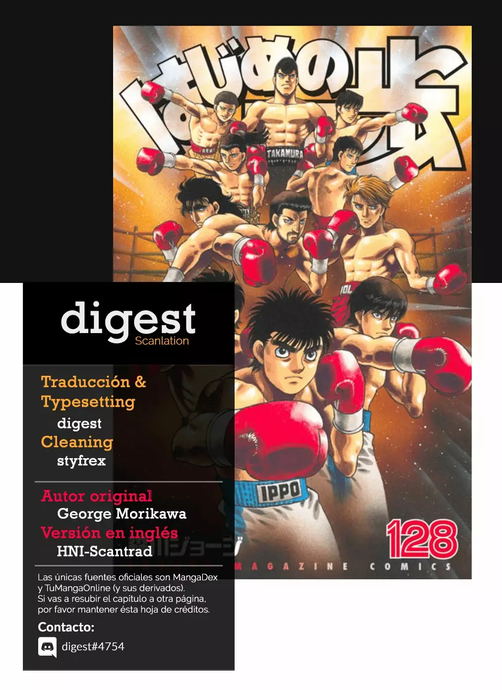 Hajime no Ippo Capítulo 1309 - Page 1