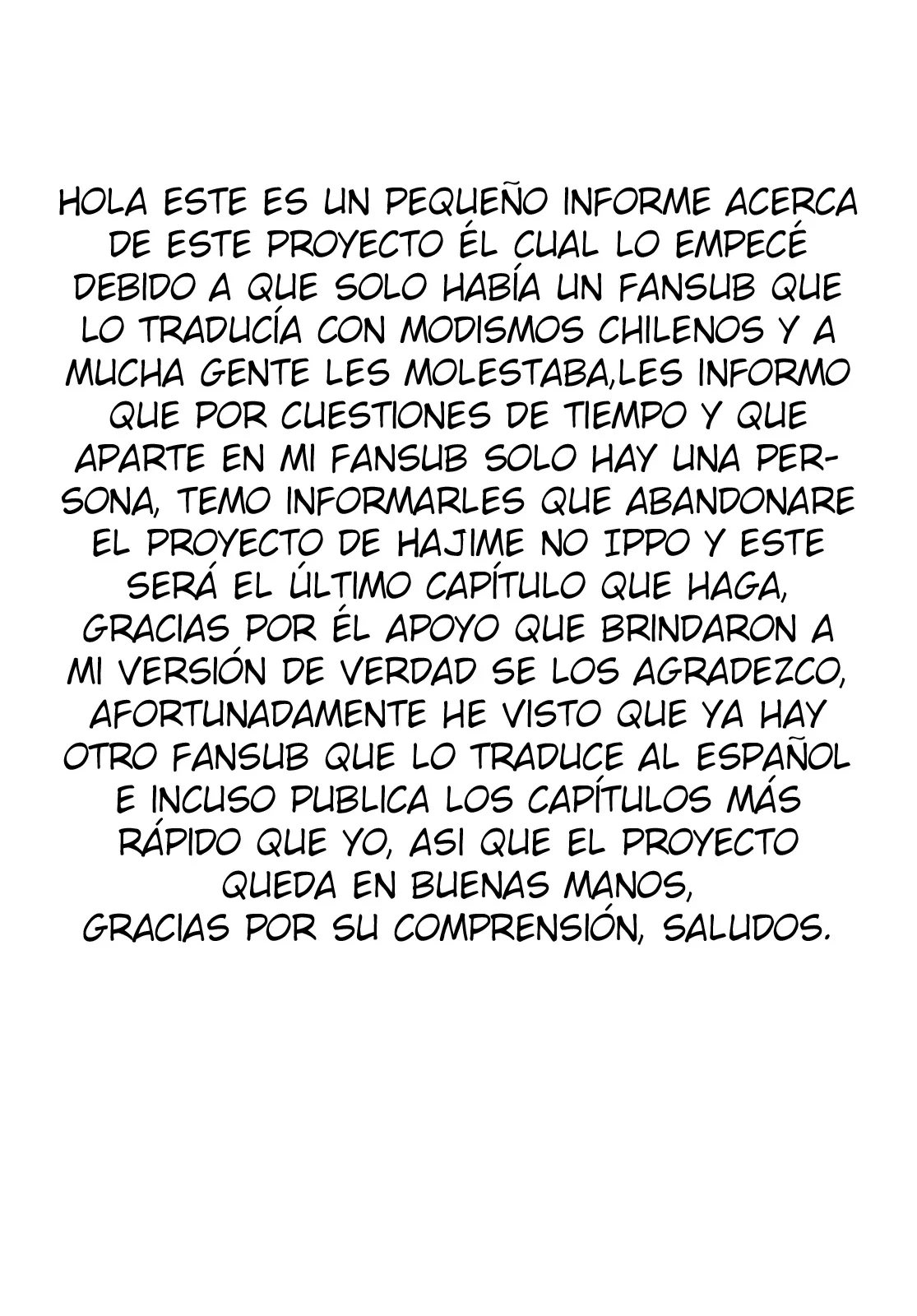 Hajime no Ippo Capítulo 1434 - Page 1