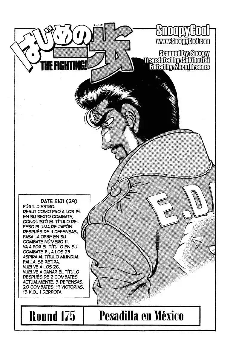 Hajime no Ippo Capítulo 175 - Page 1