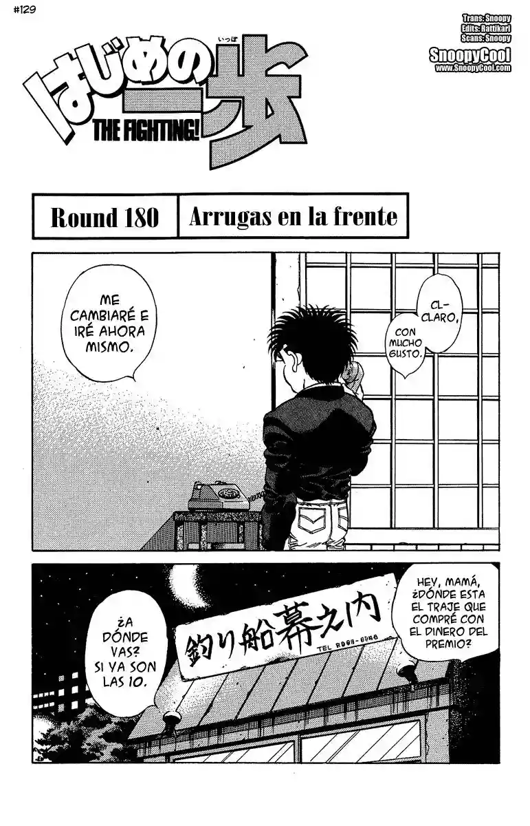 Hajime no Ippo Capítulo 180 - Page 1