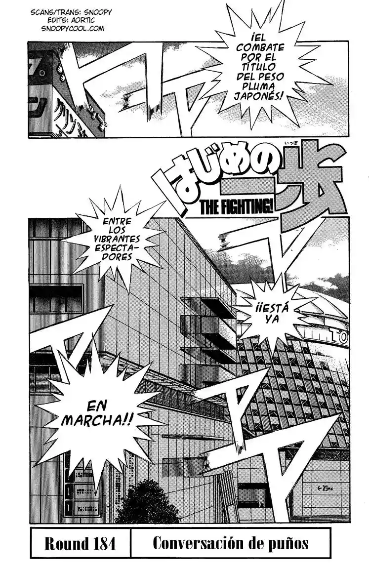Hajime no Ippo Capítulo 184 - Page 1