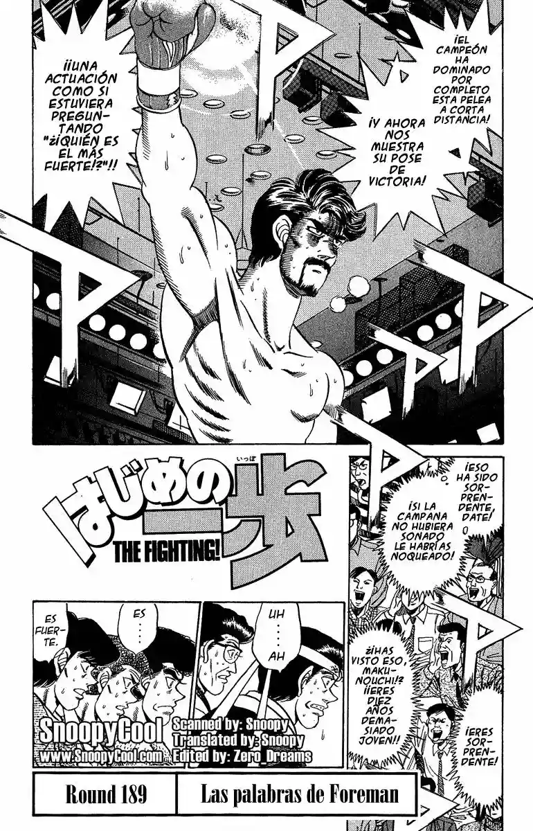 Hajime no Ippo Capítulo 189 - Page 1