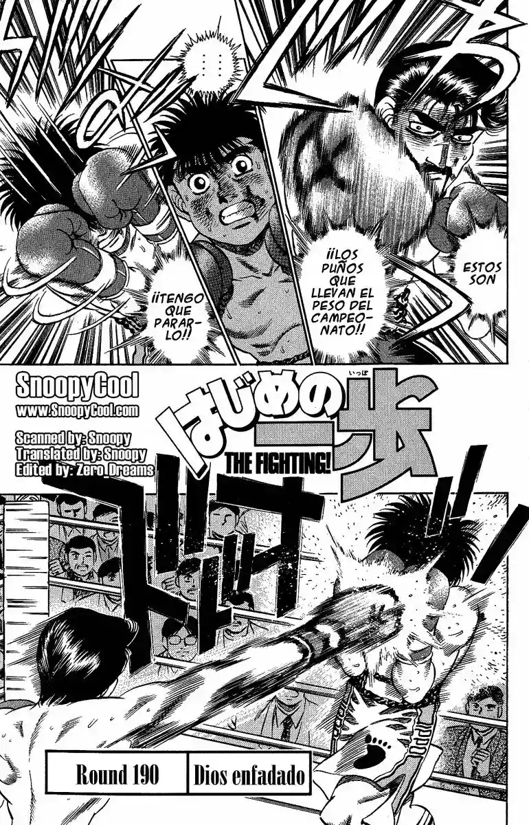 Hajime no Ippo Capítulo 190 - Page 1