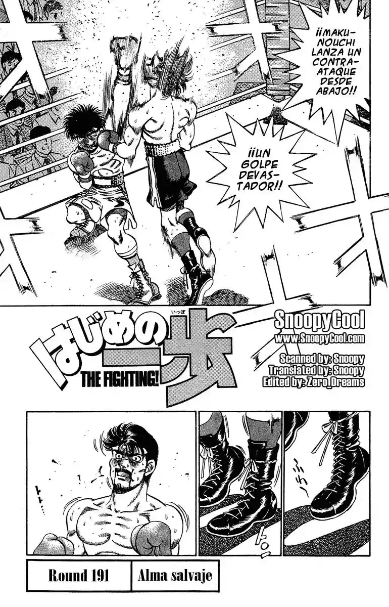 Hajime no Ippo Capítulo 191 - Page 1
