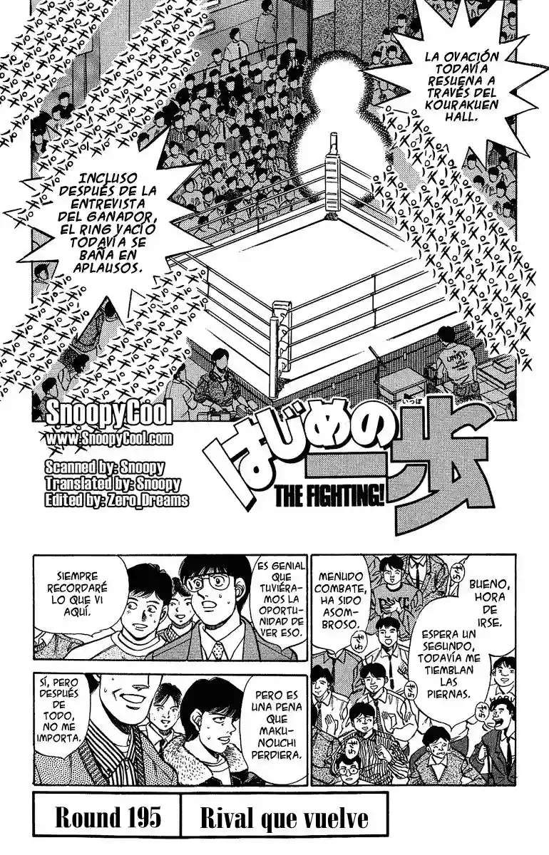 Hajime no Ippo Capítulo 195 - Page 1