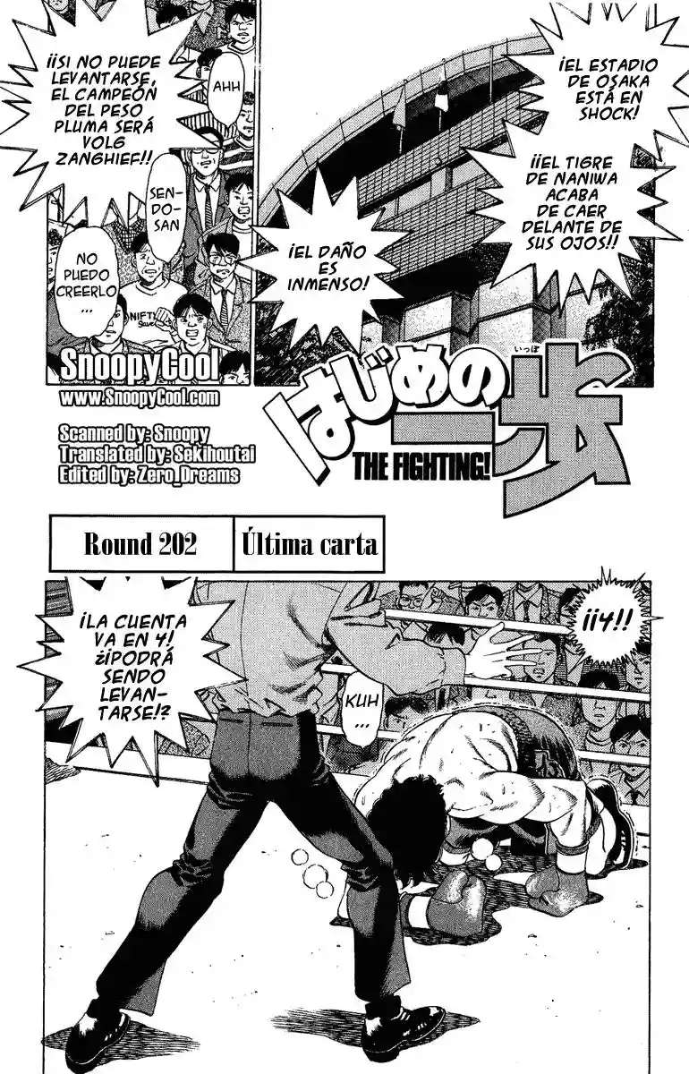 Hajime no Ippo Capítulo 202 - Page 1