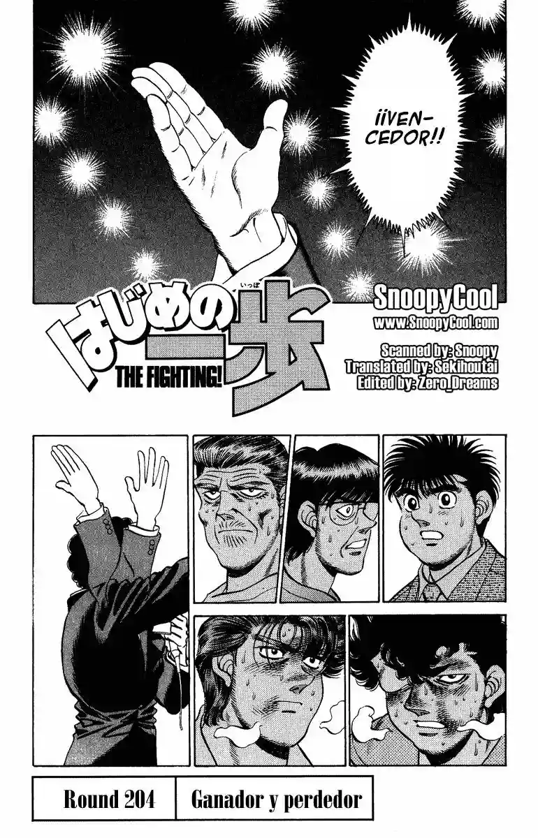 Hajime no Ippo Capítulo 204 - Page 1