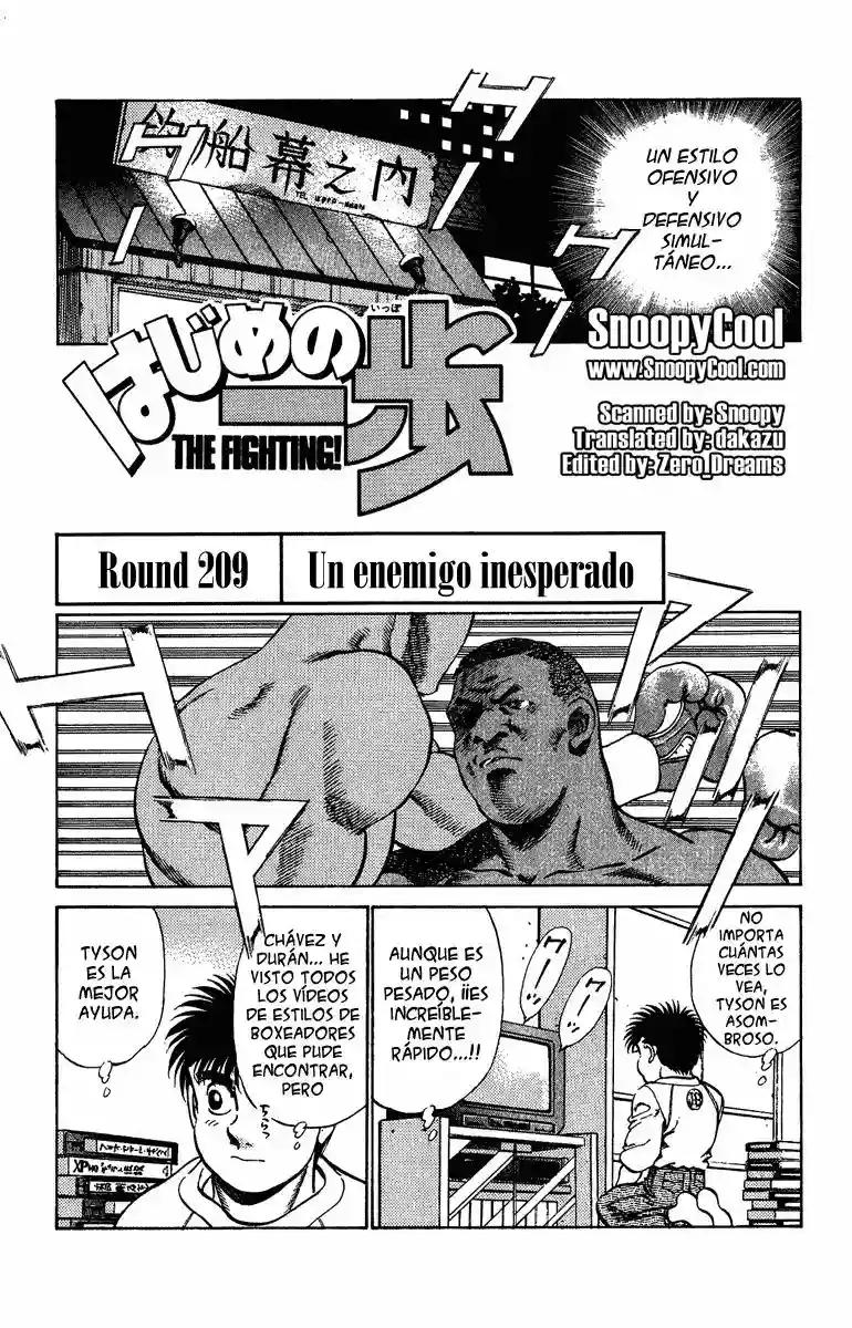 Hajime no Ippo Capítulo 209 - Page 1