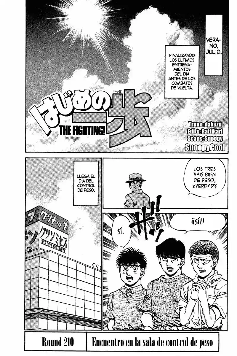 Hajime no Ippo Capítulo 210 - Page 1