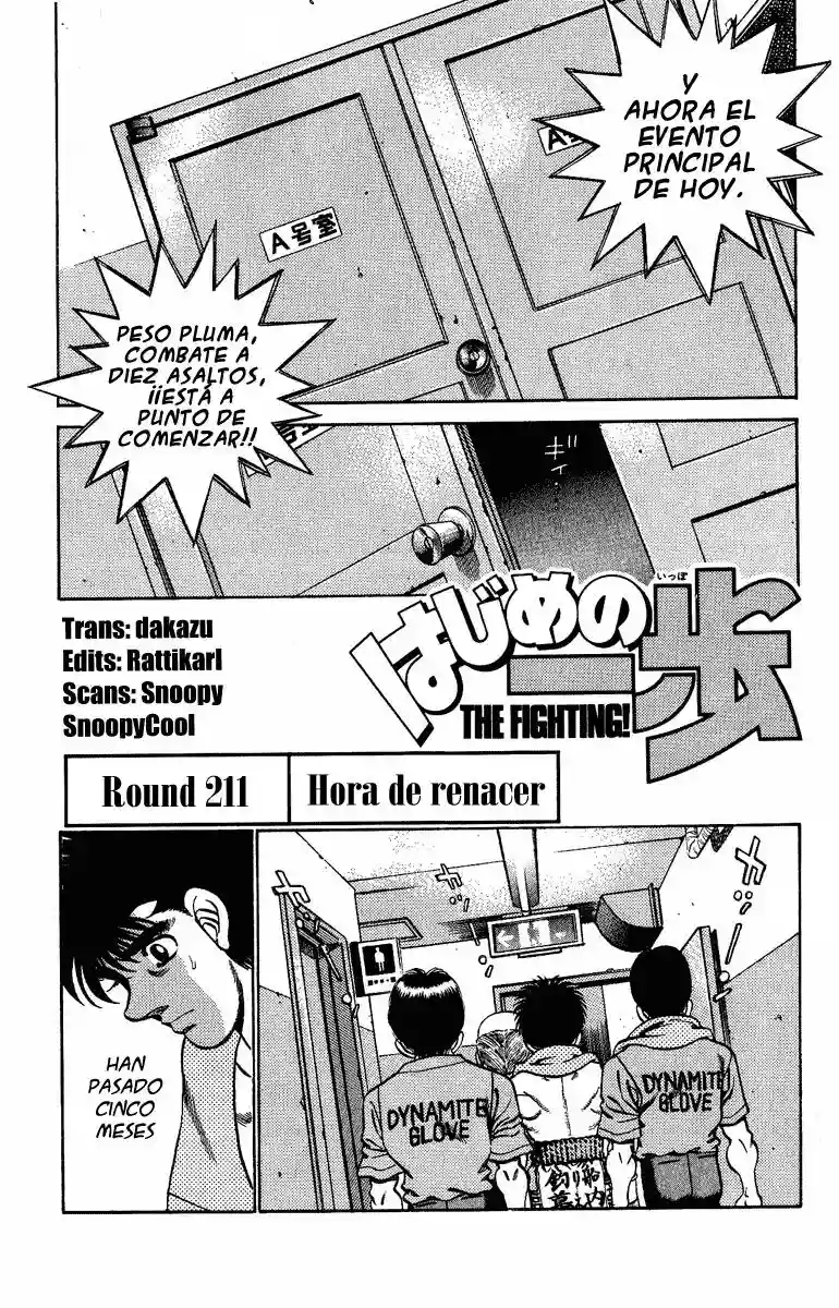 Hajime no Ippo Capítulo 211 - Page 1
